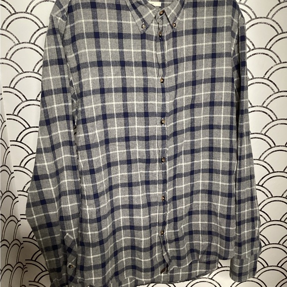 Billy Reid Melange Grid Plaid Wilson Shirt- Size XL - Picture 10 of 15